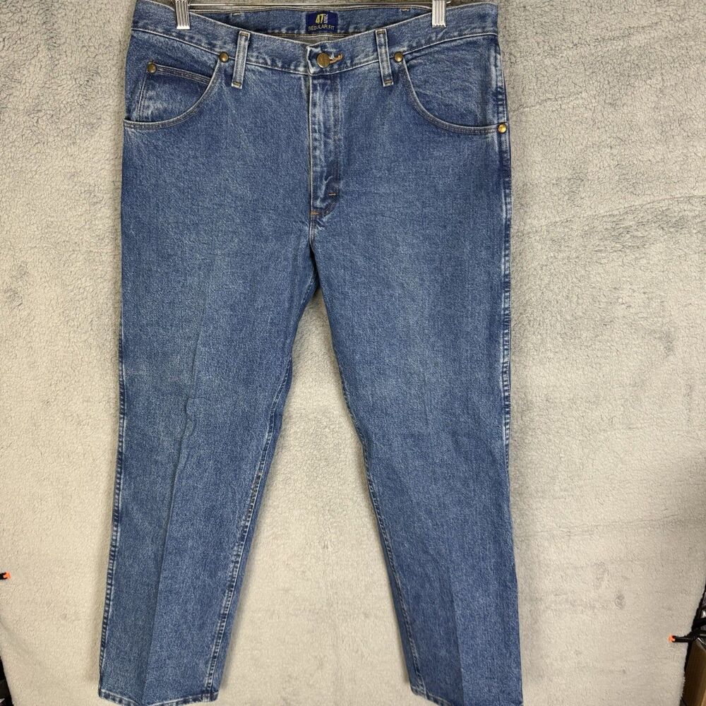 S Wrangler Jeans‎ Men's 34x32 Blue 47 MWZ Regular Fit Straight Leg Denim